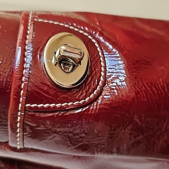 Coach 2003 VINTAGE Small Gallery Tote Wine Signature C Lining - Picture 7 of 17